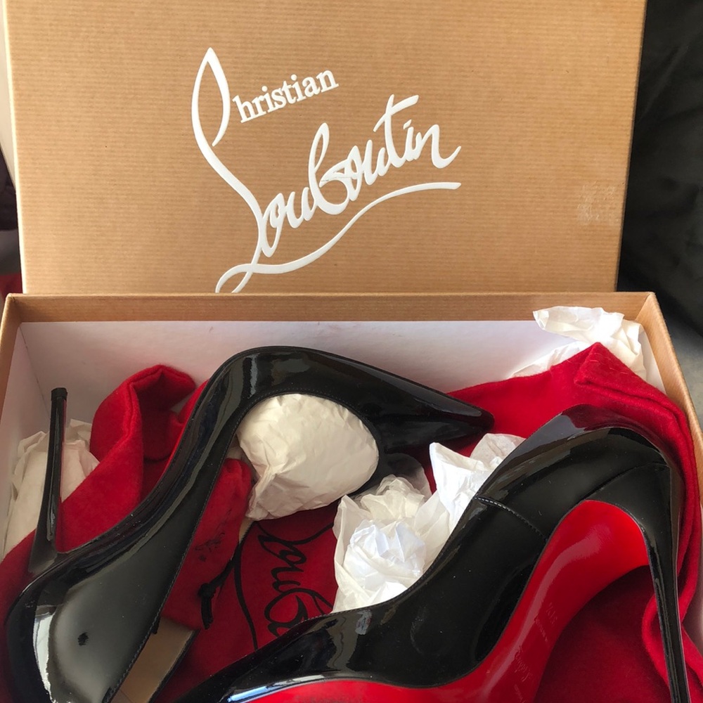 Christian Louboutin So Kate Black and Red Women's Pumps